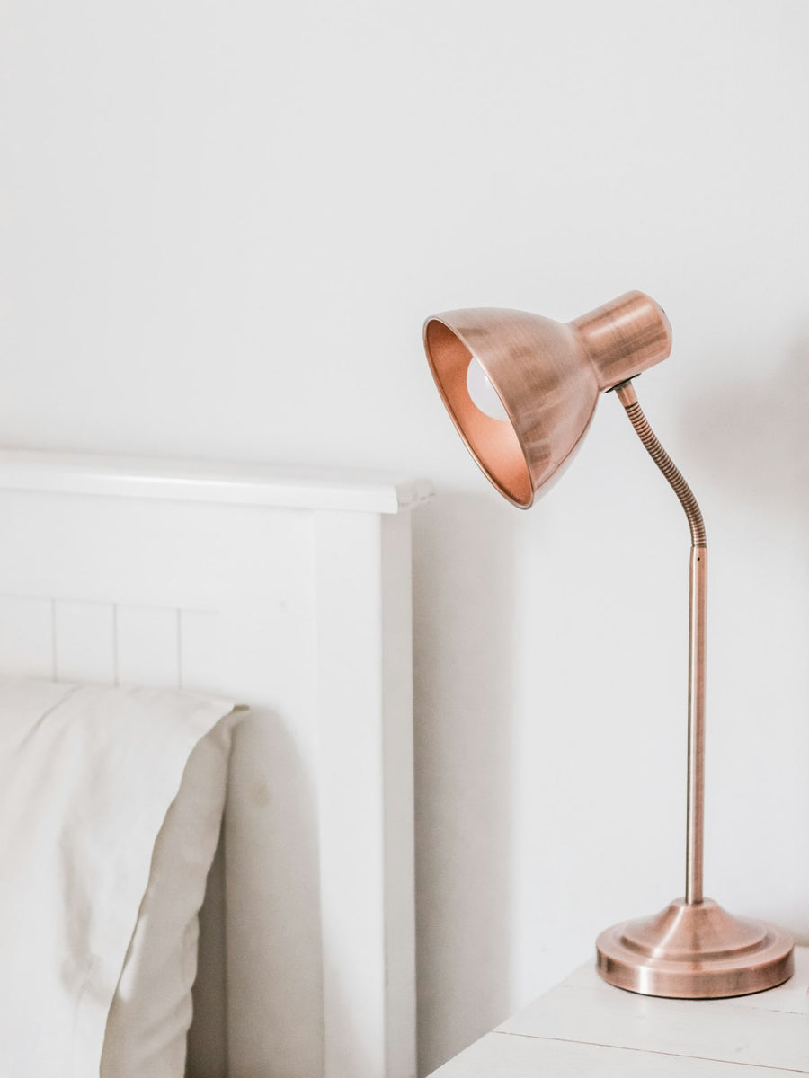 Brass table lamp